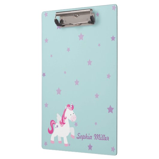 Cute roze, persoonlijk geïndividualiseerd magnetis klembord (Links)