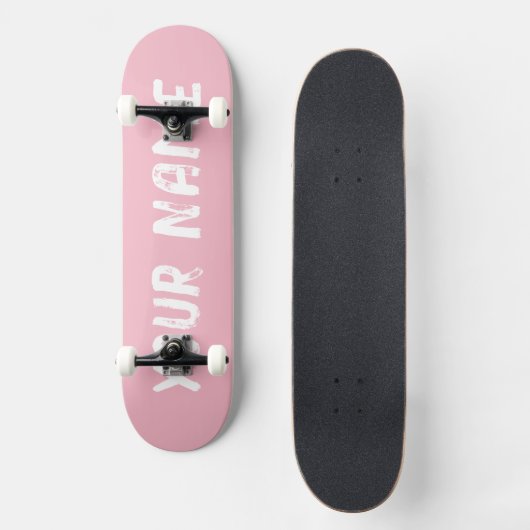 Cute roze persoonlijk skateboard (Voorkant)
