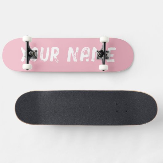 Cute roze persoonlijk skateboard (Horizontaal)
