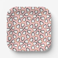 Cute roze pinguïn patroon
