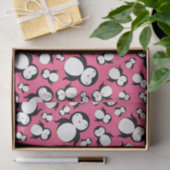 Cute roze pinguïn patroon tissuepapier (Geschenk)