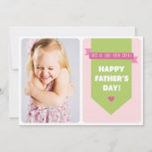 Cute roze poka Dots | Vaderdag Vaste Kaart (Voorkant)