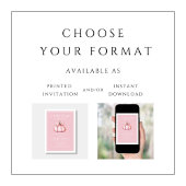Cute Roze Pompoen Baby Shower Kaart