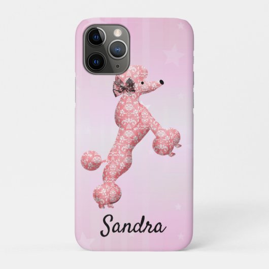 Cute Roze Poodle Hond Mobiele Telefoon iPhone / iP Case-Mate iPhone Case (Achterkant)