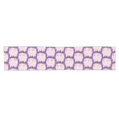 Cute roze pot bellied pig cartoon illustratie korte tafelloper (Horizontaal)
