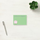 Cute roze pot bellied pig cartoon illustratie post-it® notes (Kantoor)