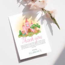 Cute Roze Prinses Kinderen Verjaardag