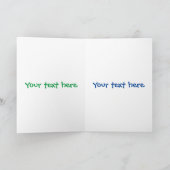 Cute roze rambutan cartoon afbeelding kaart (Binnen)