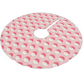 Cute roze rambutan cartoon afbeelding kerstboom rok (Gekanteld)