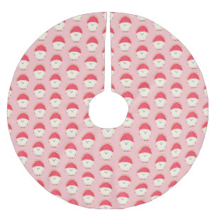 Cute roze rambutan cartoon afbeelding kerstboom rok