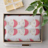 Cute roze rambutan cartoon afbeelding tissuepapier (Geschenk)