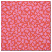 Cute roze & Red Leopard Print Stof (Swatch)