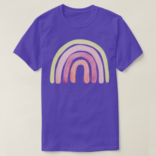 Cute roze regenboog t-shirt (Design voorkant)
