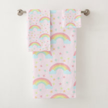 Cute roze regenboogstaren Zacht pastel Kleur Kawai