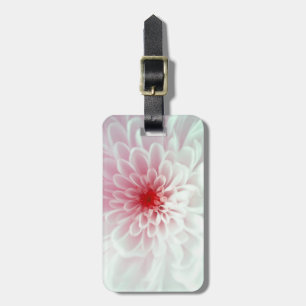 Cute roze rode en witte ventilator bagagelabel
