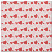 Cute roze Rode Gepropt Heart Patroon Stof (Swatch)