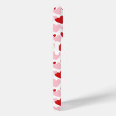 Cute roze rode gespeckeerde hartritme op maat gema Case-Mate iPhone case (Achterkant / Rechts)