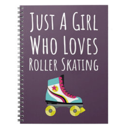 Cute Roze Roller Schaats Cadeaus Voor Meisjes Voor Notitieboek