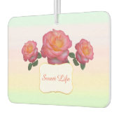 Cute roze Rose Flowers Luchtverfrisser (Links)