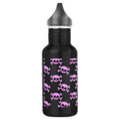 Cute roze schedel en kruisbeenderen waterfles (Links)