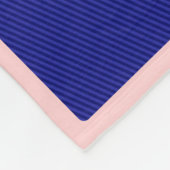 Cute Roze Schelp 4 Foto Collage & Naam Fleece Deken (Hoek)