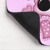 Cute Roze Skull Muismat (Hoek)