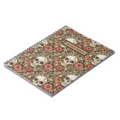 Cute Roze Skull Notitieboek (Linkerzijde)