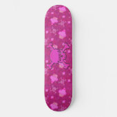 Cute roze Skulls & Cupcakes Skateboard (Voorkant)