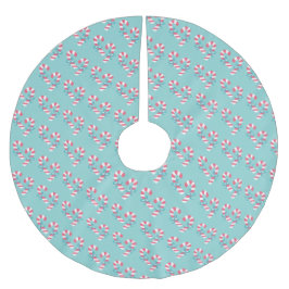 Cute roze snoeppatroon - Aqua Blue Kerstmis Kerstboom Rok