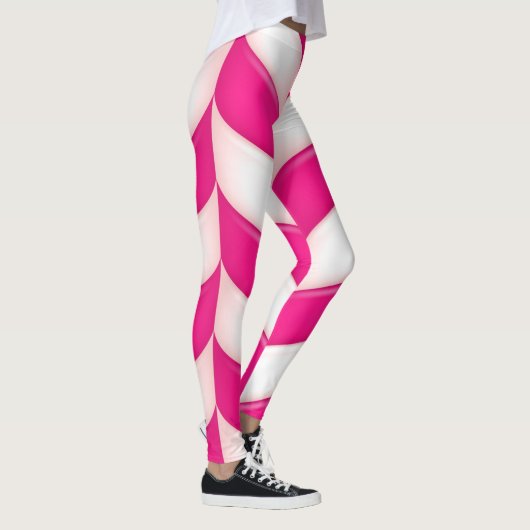 Cute roze snoeprietpatroon leggings (Rechts)