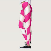 Cute roze snoeprietpatroon leggings (Links)