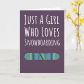 Cute Roze Snowboard Kaarten Voor Meisjes Winterspo (Gele Bloem)