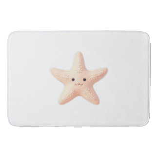 Cute roze Starfish Badmat