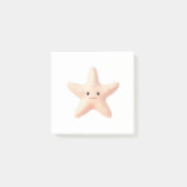 Cute roze Starfish Post-it® Notes (Voorkant)