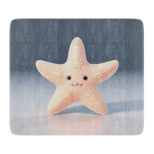 Cute roze Starfish Snijplank