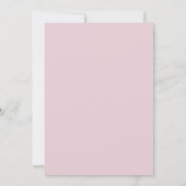 Cute Roze Strik 1e Verjaardag  Kaart (Achterkant)