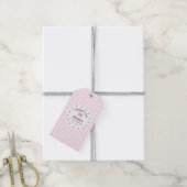 Cute Roze Strik Eerste Verjaardag Cadeaulabel (Met Touw)
