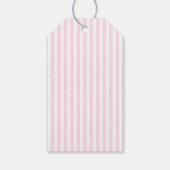 Cute Roze Strik Eerste Verjaardag Cadeaulabel (Achterkant)