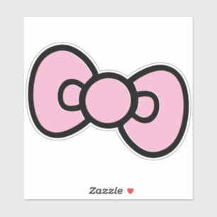 Cute Roze Strik Fantasievolle Verjaardagsfeestje Sticker