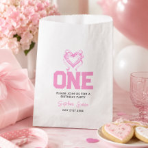 Cute Roze Strikje Coquette 1e Verjaardag
