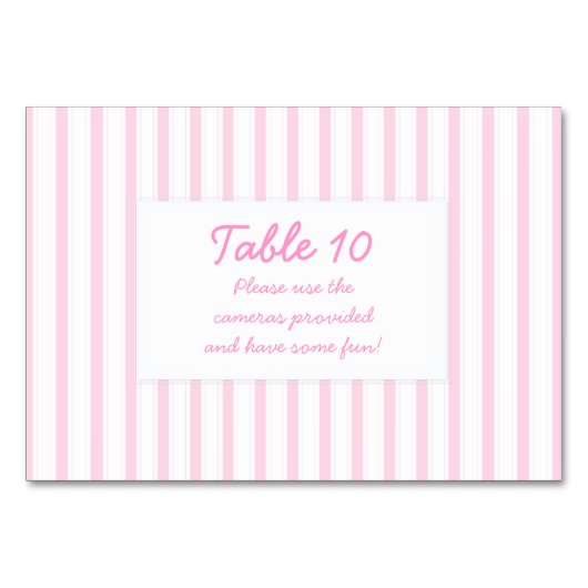 Cute roze stripes kaart (Achterkant)