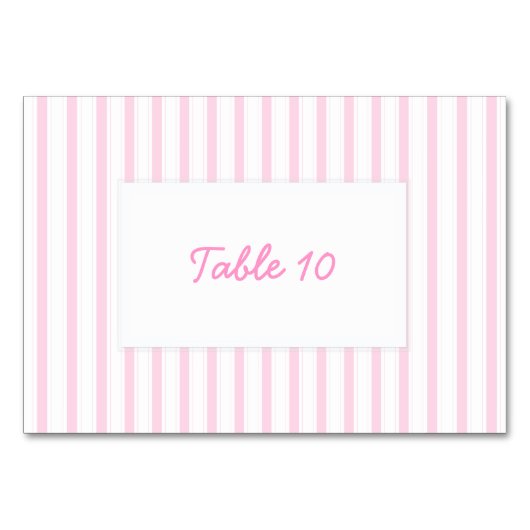 Cute roze stripes kaart (Voorkant)