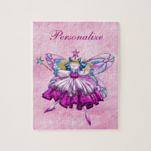 Cute roze Sugar Plum Fairy Puzzle Legpuzzel
