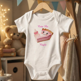 Cute Roze Taart & Fles Baby Body  Romper