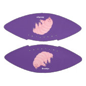 Cute roze tardigrade water beer cartoon american football (Panelen)