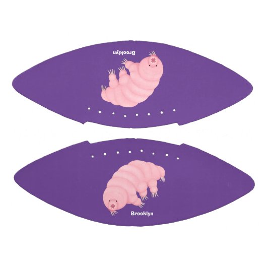 Cute roze tardigrade water beer cartoon american football (Panelen)