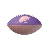 Cute roze tardigrade water beer cartoon american football (Gedraaid 90)