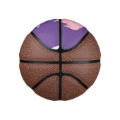 Cute roze tardigrade water beer cartoon basketbal (Rechts)