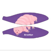 Cute roze tardigrade water beer cartoon basketbal (Panelen)