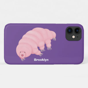 Cute roze tardigrade water beer cartoon Case-Mate iPhone case